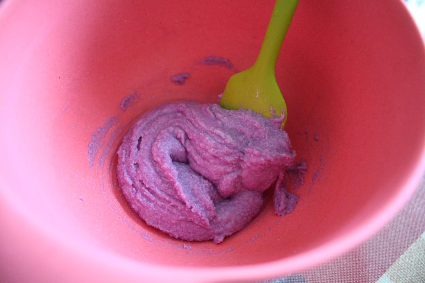 寶寶輔食：濃濃奶香紫薯米糕的做法 步骤5