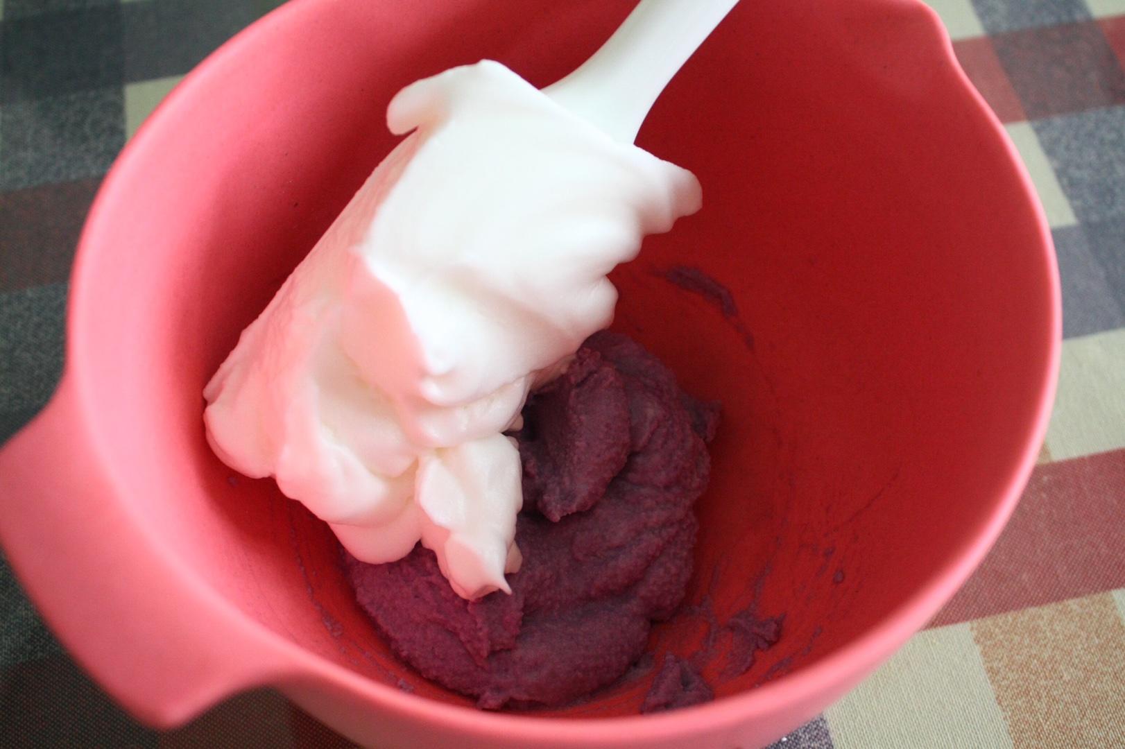 寶寶輔食：濃濃奶香紫薯米糕的做法 步骤8