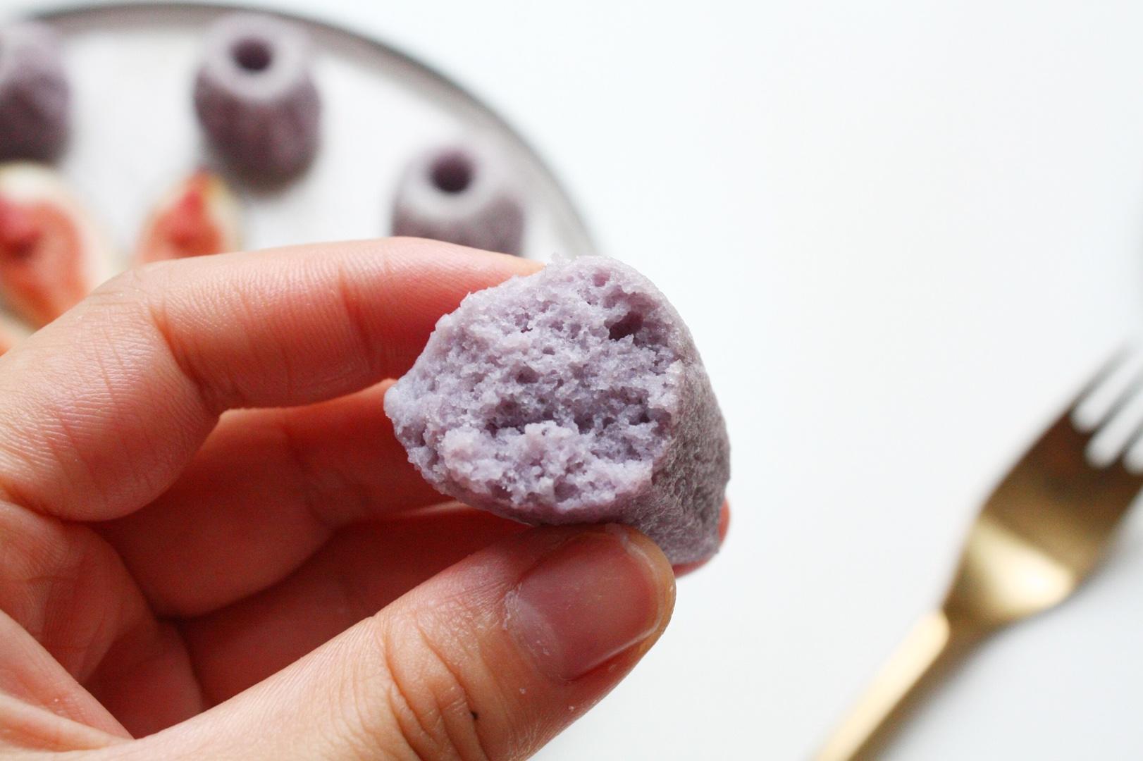 寶寶輔食：濃濃奶香紫薯米糕的做法 步骤12