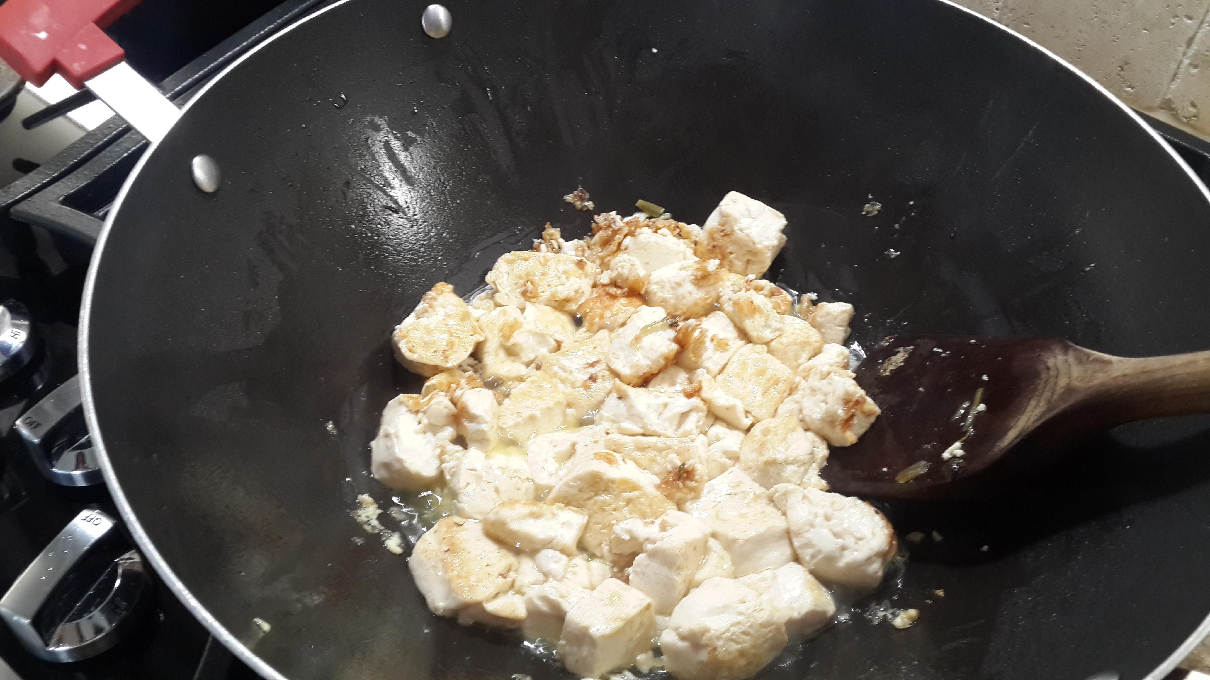 鹹菜燒豆腐的做法 步骤4