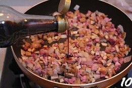 乾貝鹹肉燜菜飯的做法 步骤10