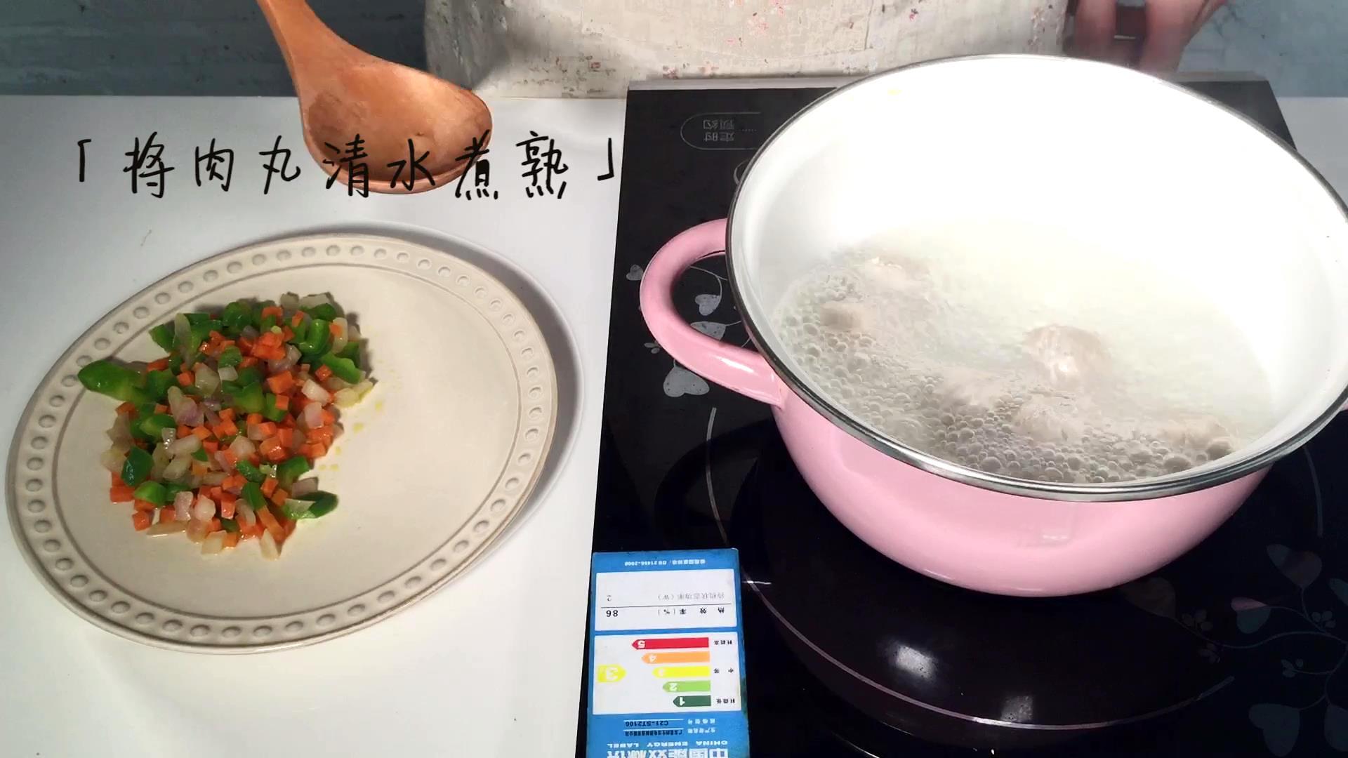 丸子妹廚房 | 快食料理之「芝士肉丸焗飯」的做法 步骤3