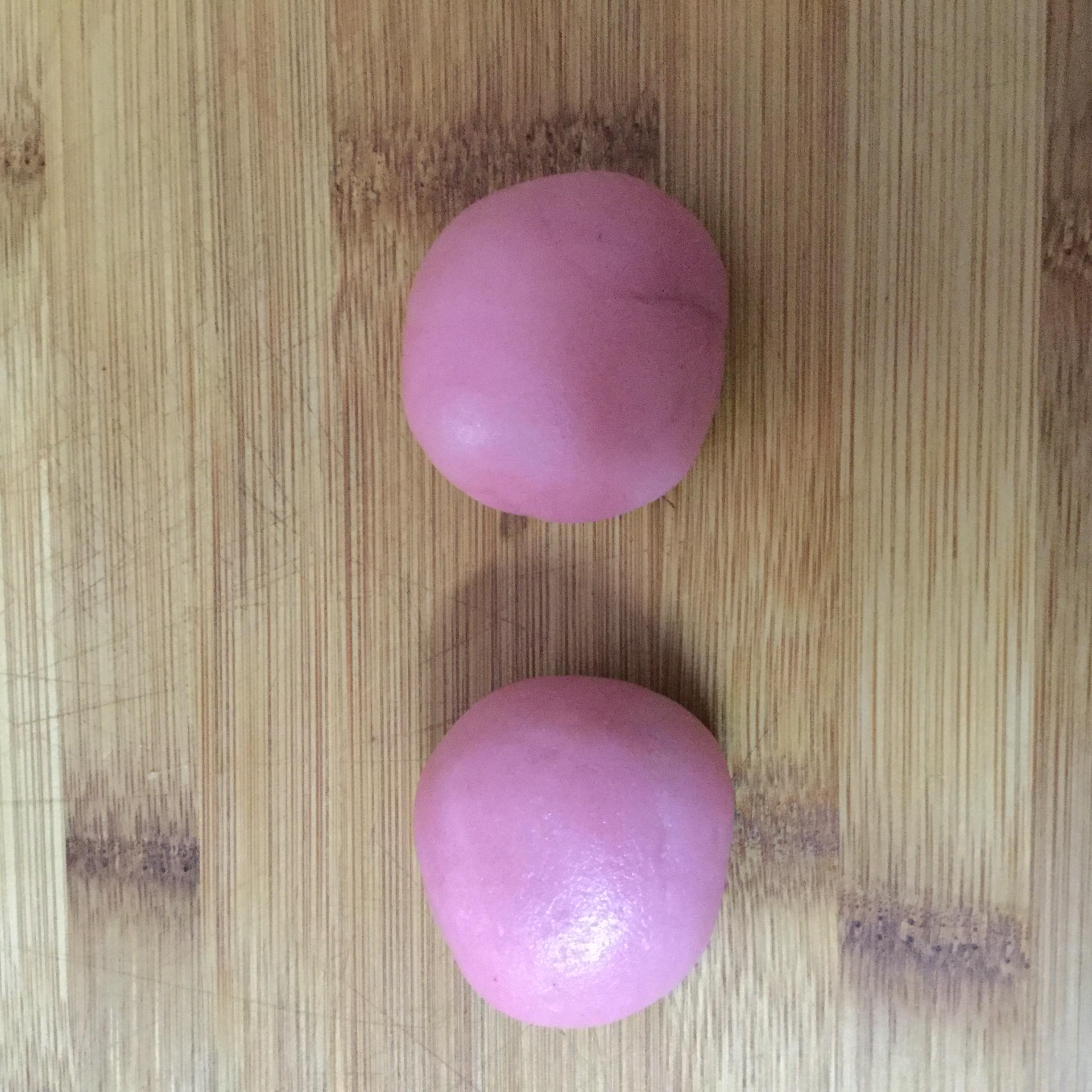 粉色芋頭【無烤桃山皮月餅】的做法 步骤3