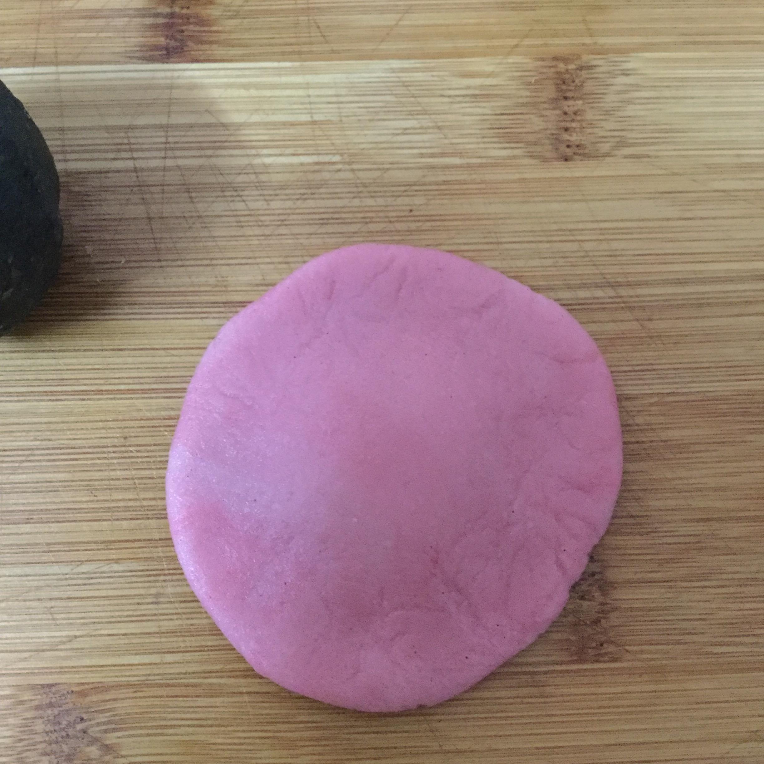 粉色芋頭【無烤桃山皮月餅】的做法 步骤4