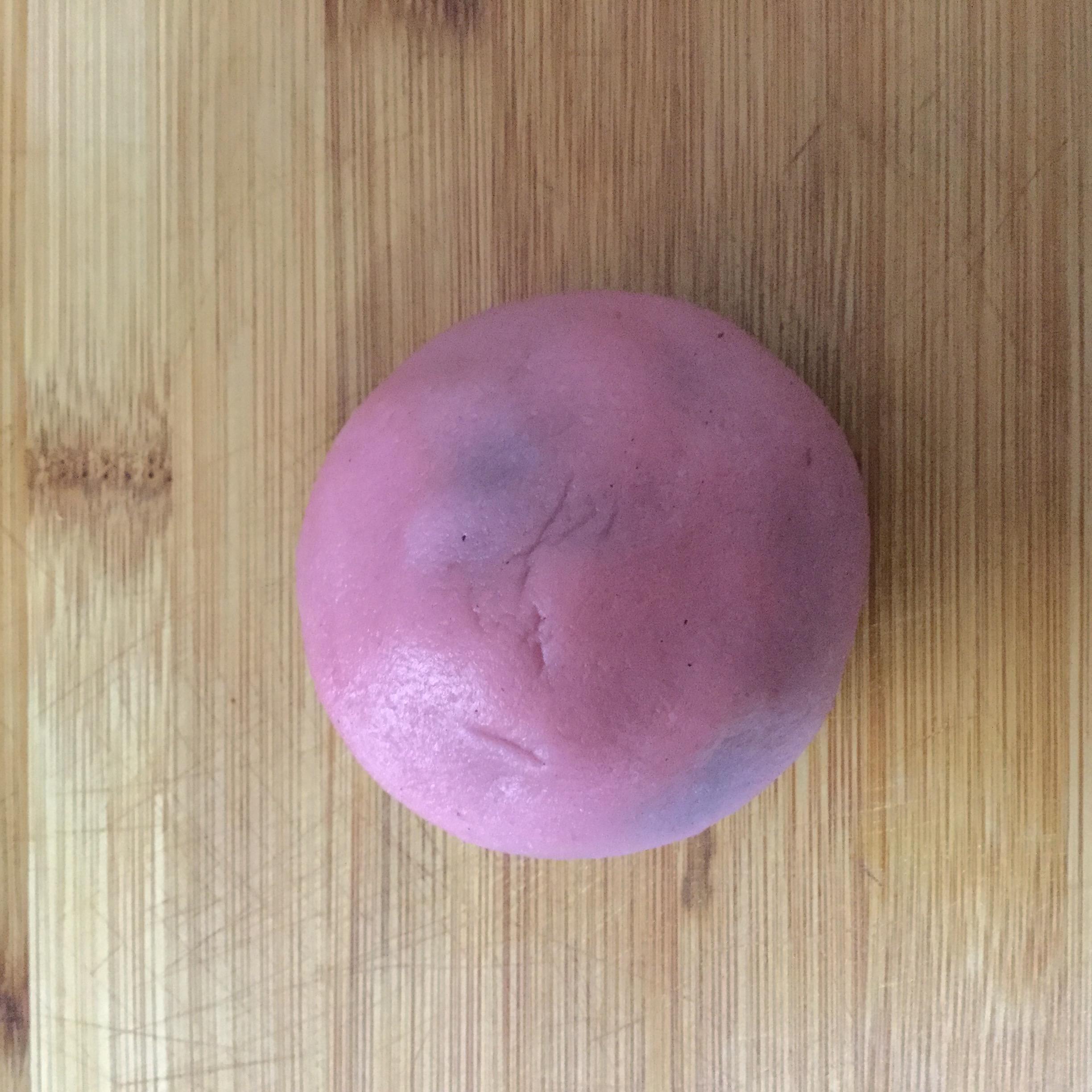 粉色芋頭【無烤桃山皮月餅】的做法 步骤6