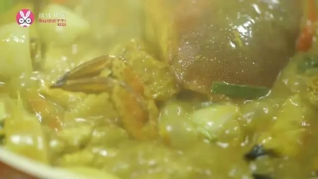 【微體兔菜譜】咖哩蟹丨吮著吃的咖哩香的做法 步骤4