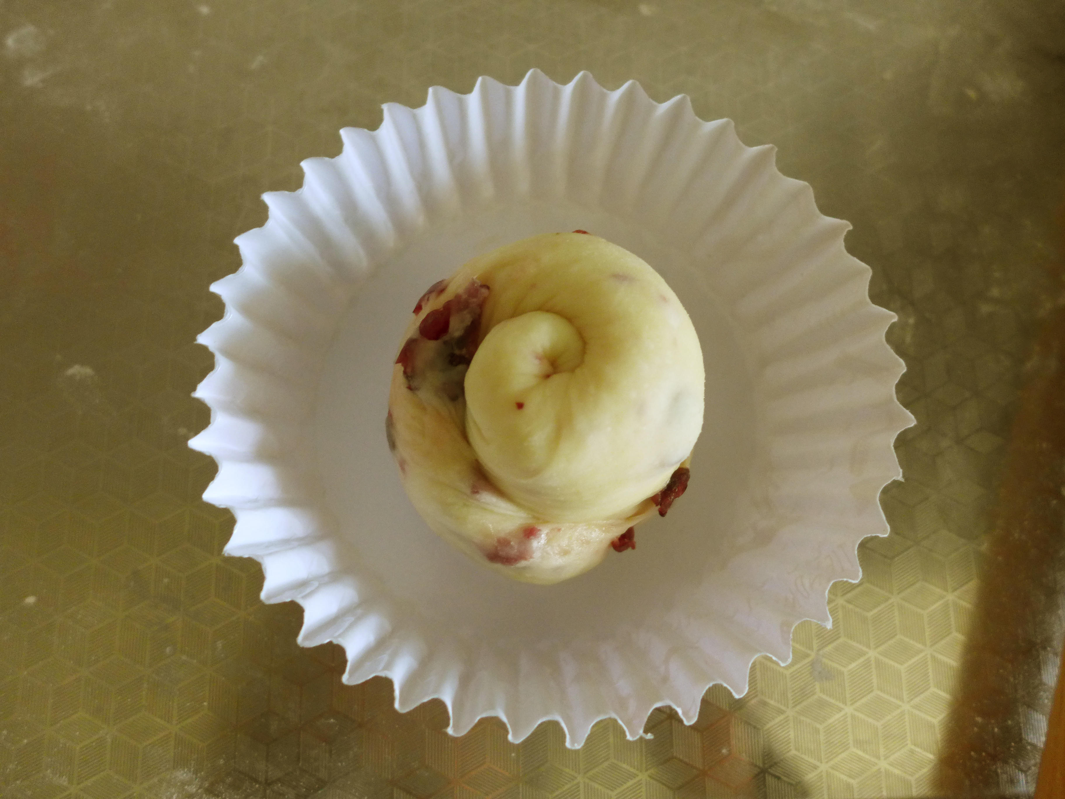 酸奶蔓越莓餐包的做法 步骤7