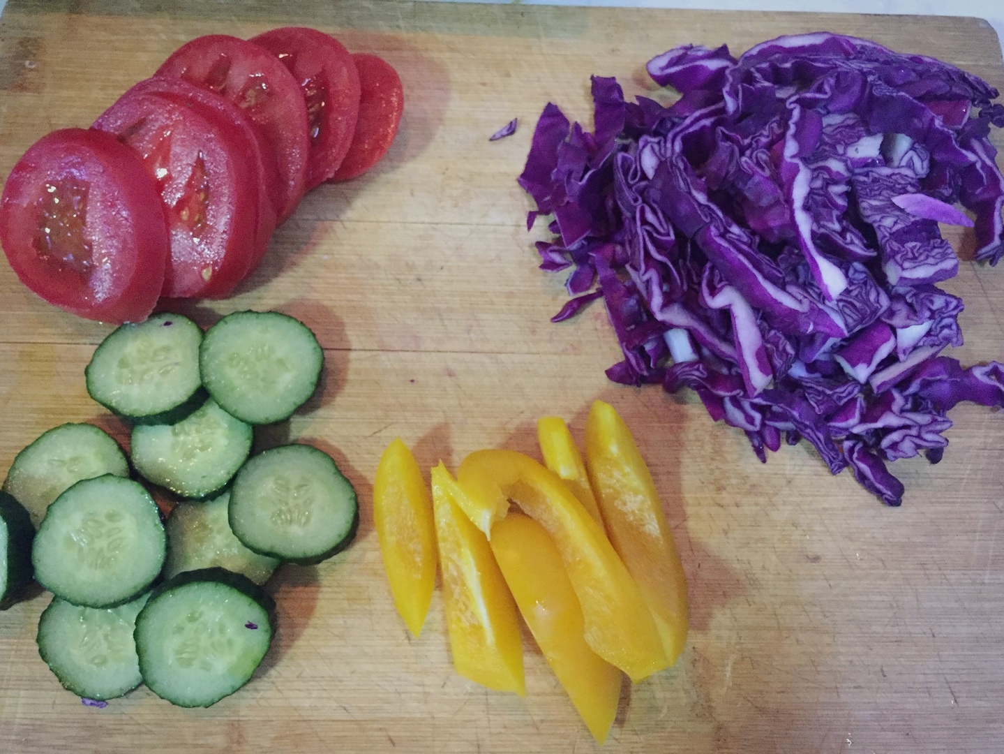 紫甘藍炒蛋沙拉 低脂的做法 步骤1