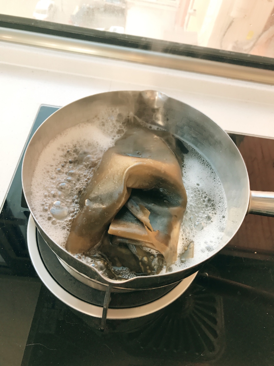 兒菜味增湯的做法 步骤3