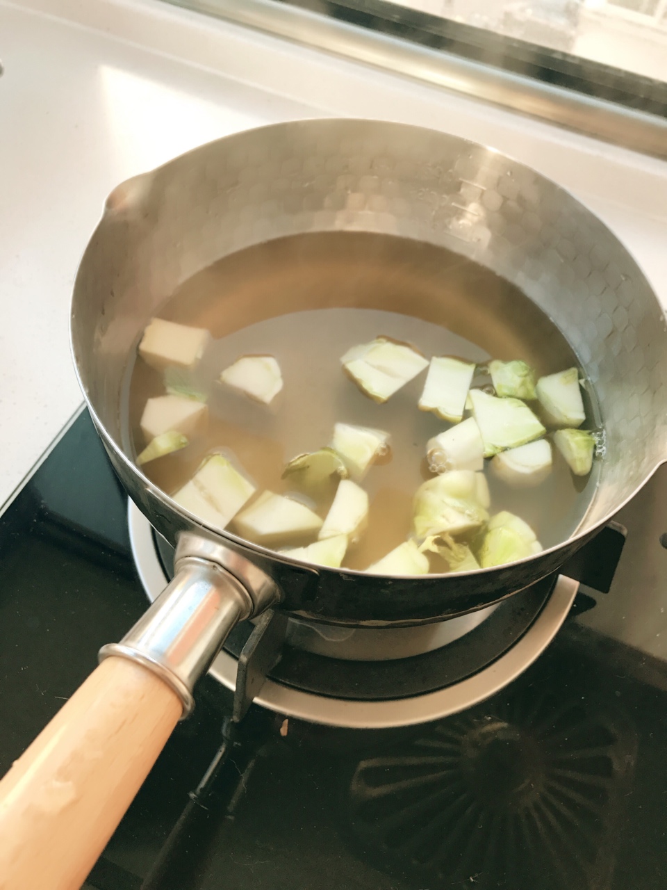 兒菜味增湯的做法 步骤6