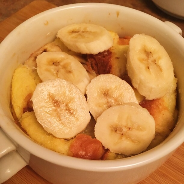 低脂香蕉麪包布丁的做法 步骤6