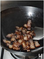 青蒜炒醬肉的做法 步骤3