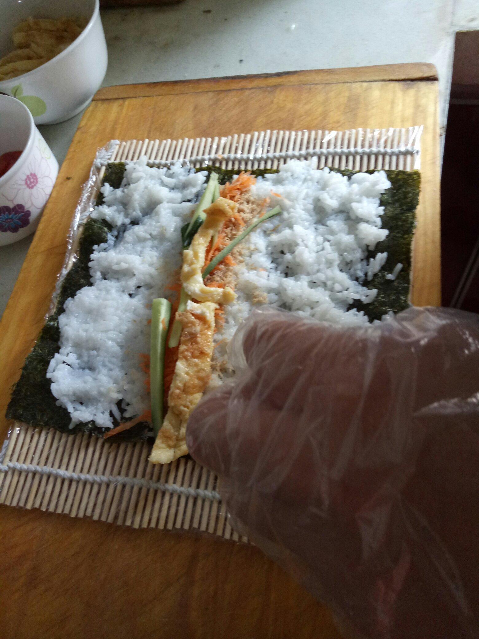愛的味道～肉鬆壽司與飯糰的做法 步骤7
