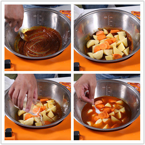 咖哩土豆——捷賽私房菜的做法 步骤3