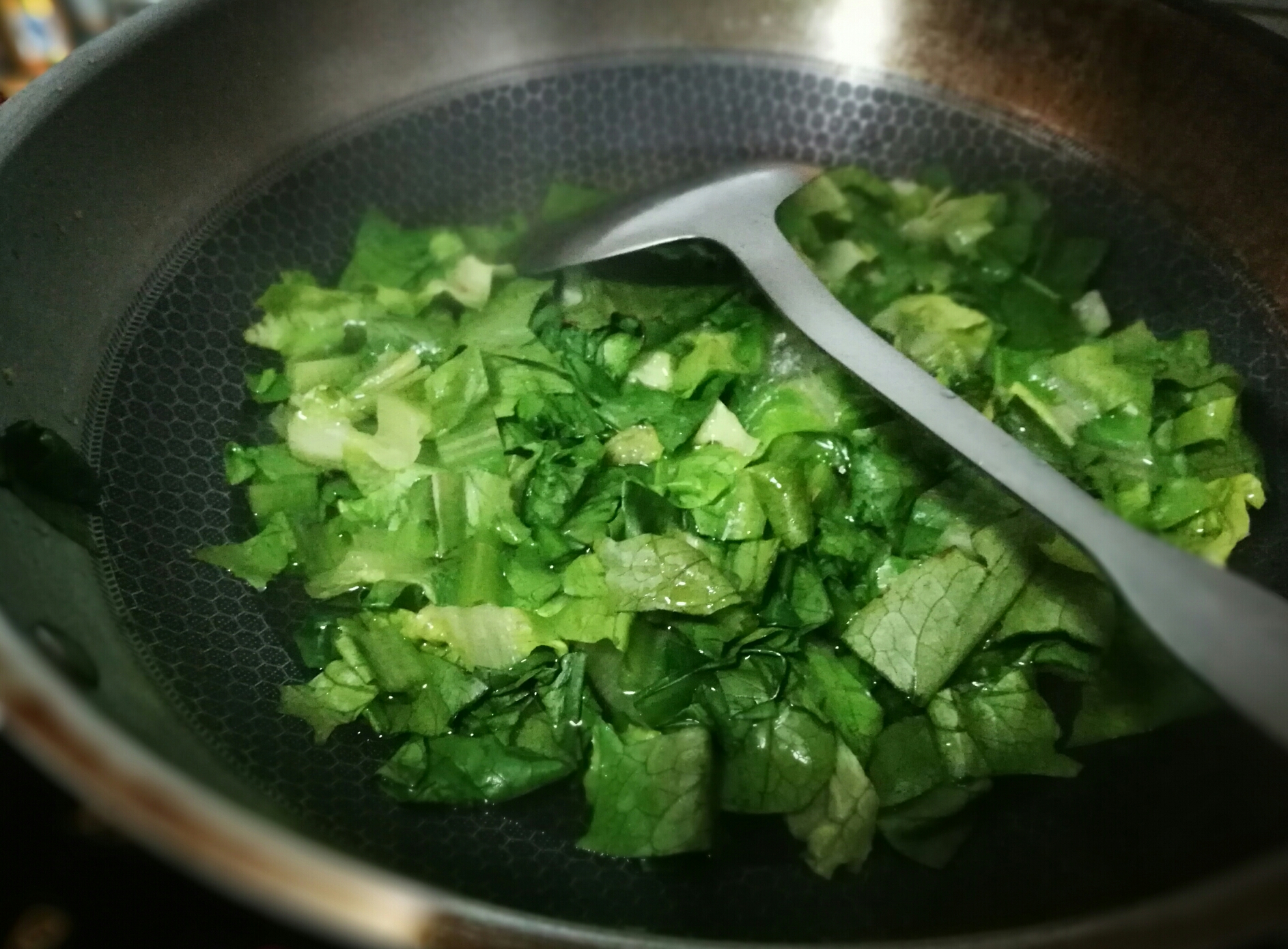 幹鍋油麥菜的做法 步骤1