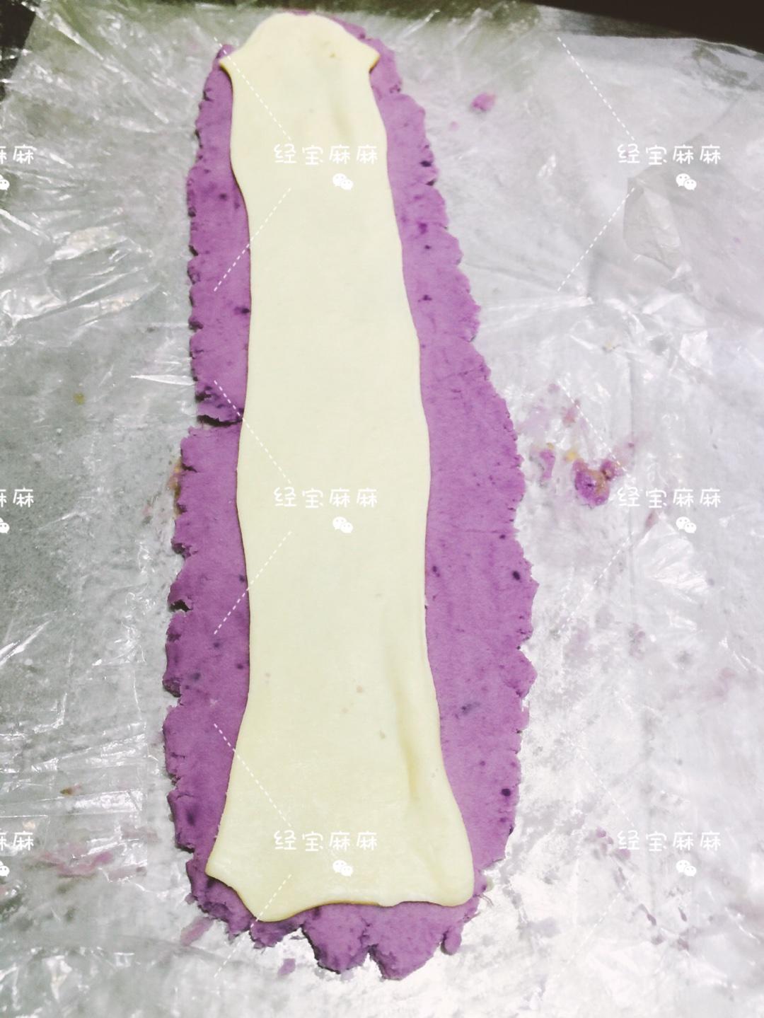 紫薯木薯綠豆酥的做法 步骤2