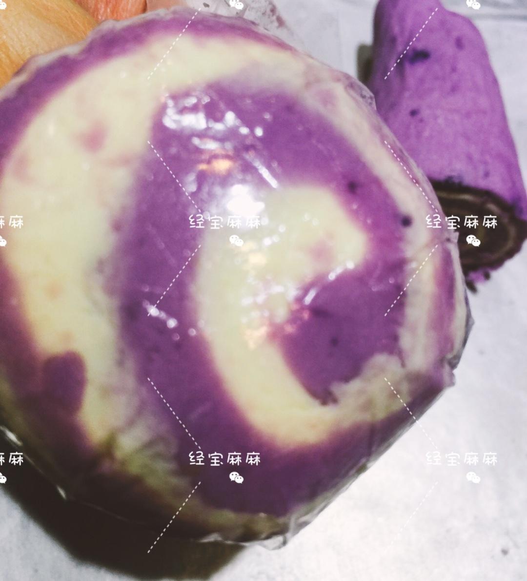 紫薯木薯綠豆酥的做法 步骤3