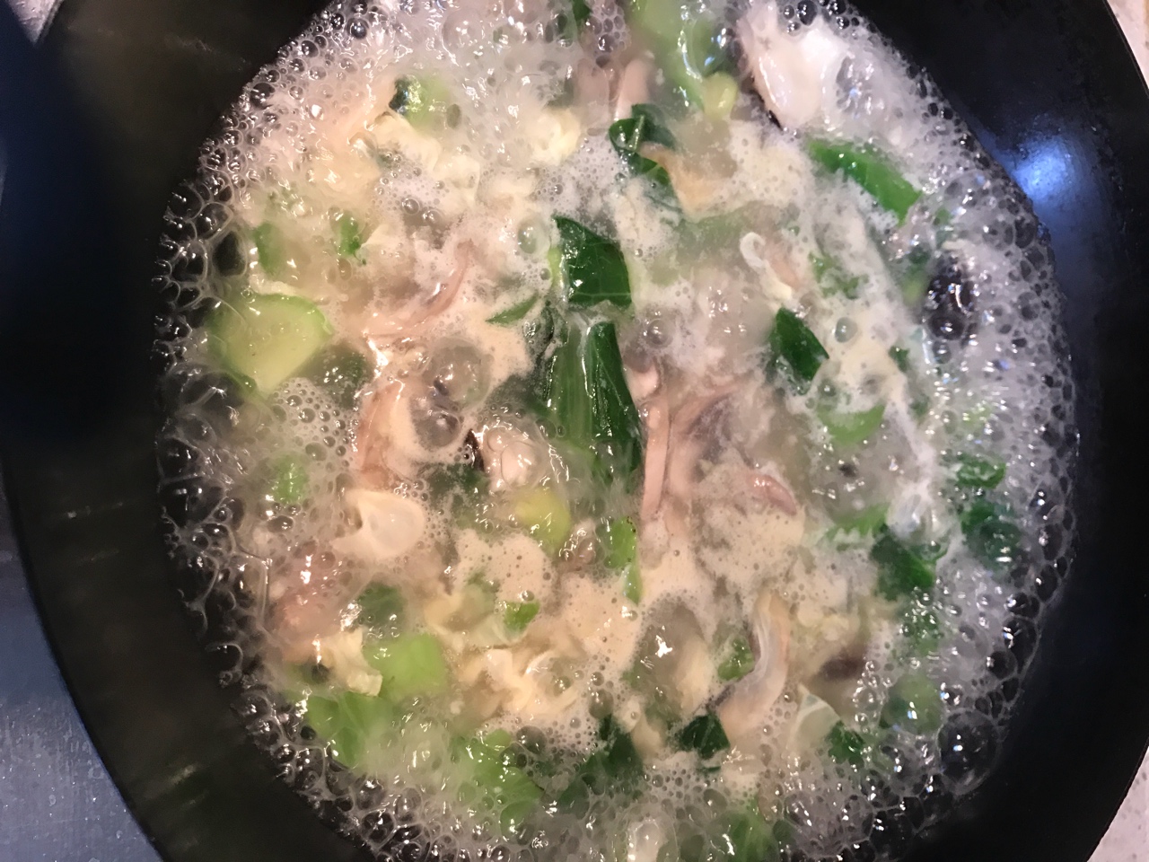 芥菜蘑菇鹹湯的做法 步骤6