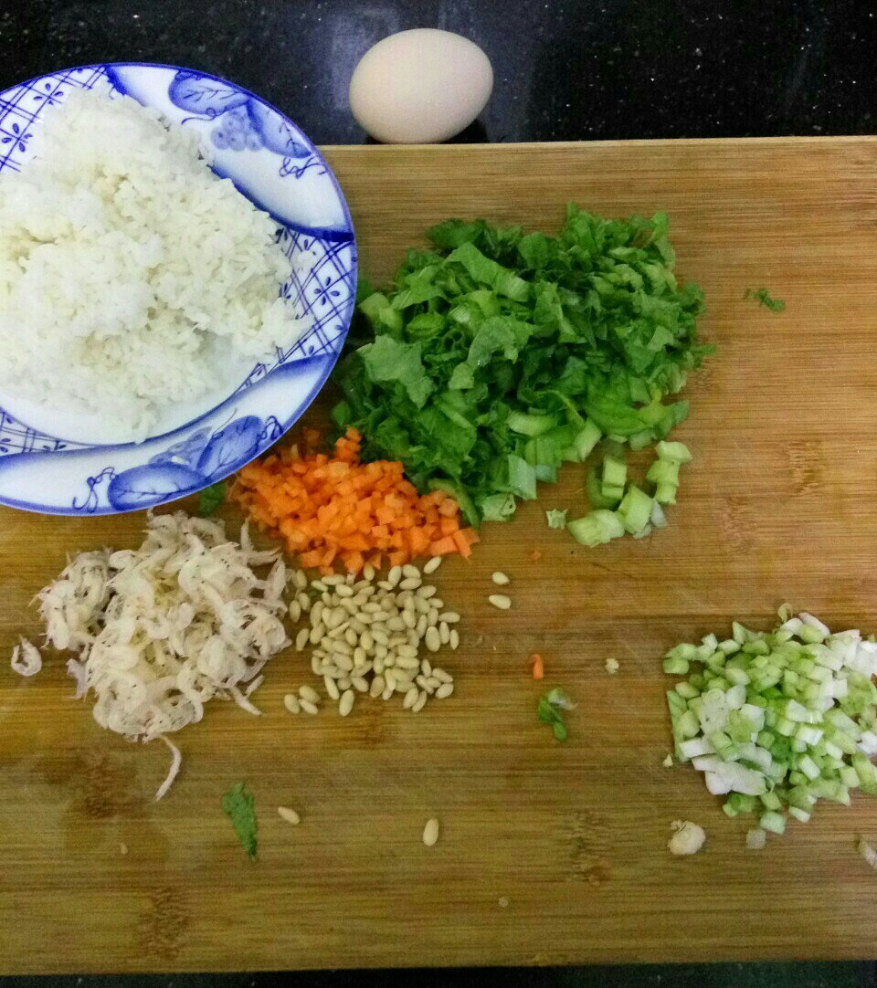 蝦米芥菜炒飯的做法 步骤1