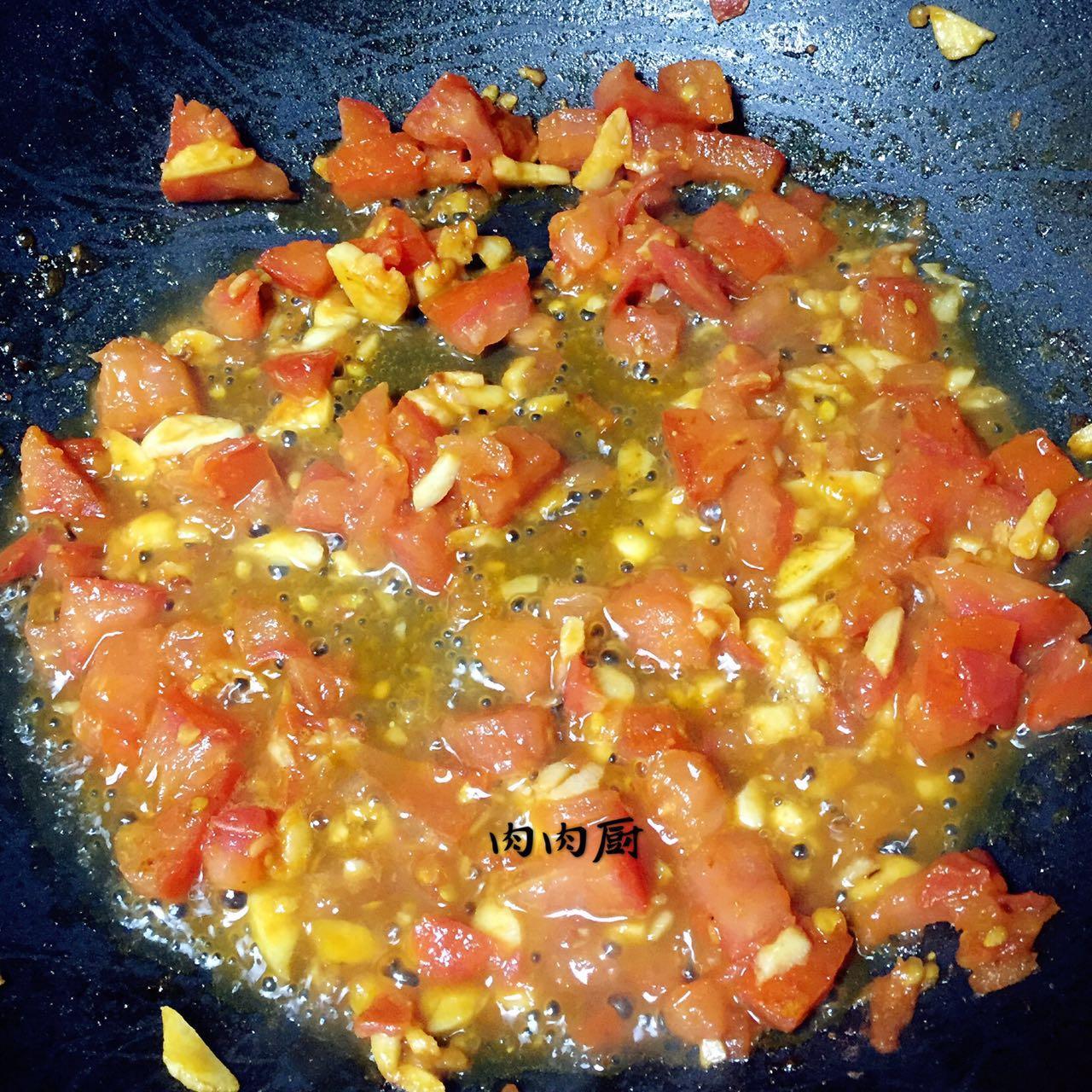 茄汁蝦仁意大利麪的製作方法#肉肉廚的做法 步骤8