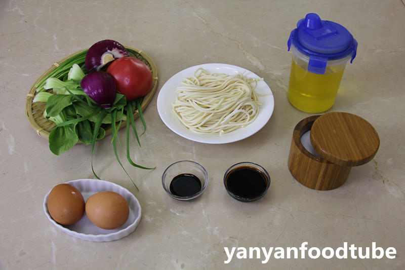雞蛋素炒麪Fried Noodles Vegetarian的做法 步骤1