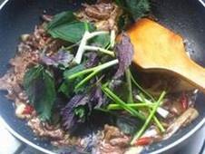 子姜紫蘇炒牛肉的做法 步骤8