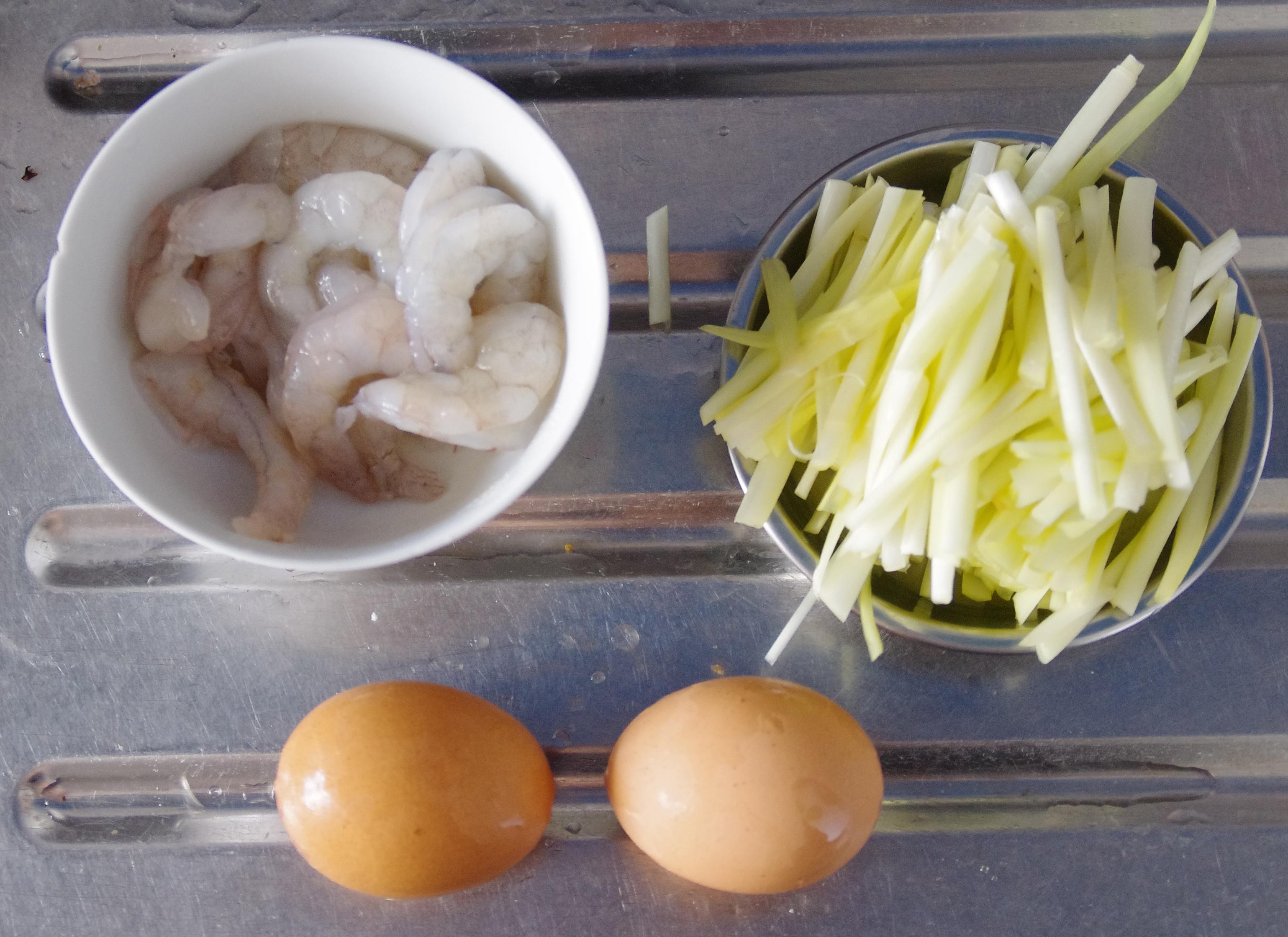 蝦仁韭黃炒蛋的做法 步骤2