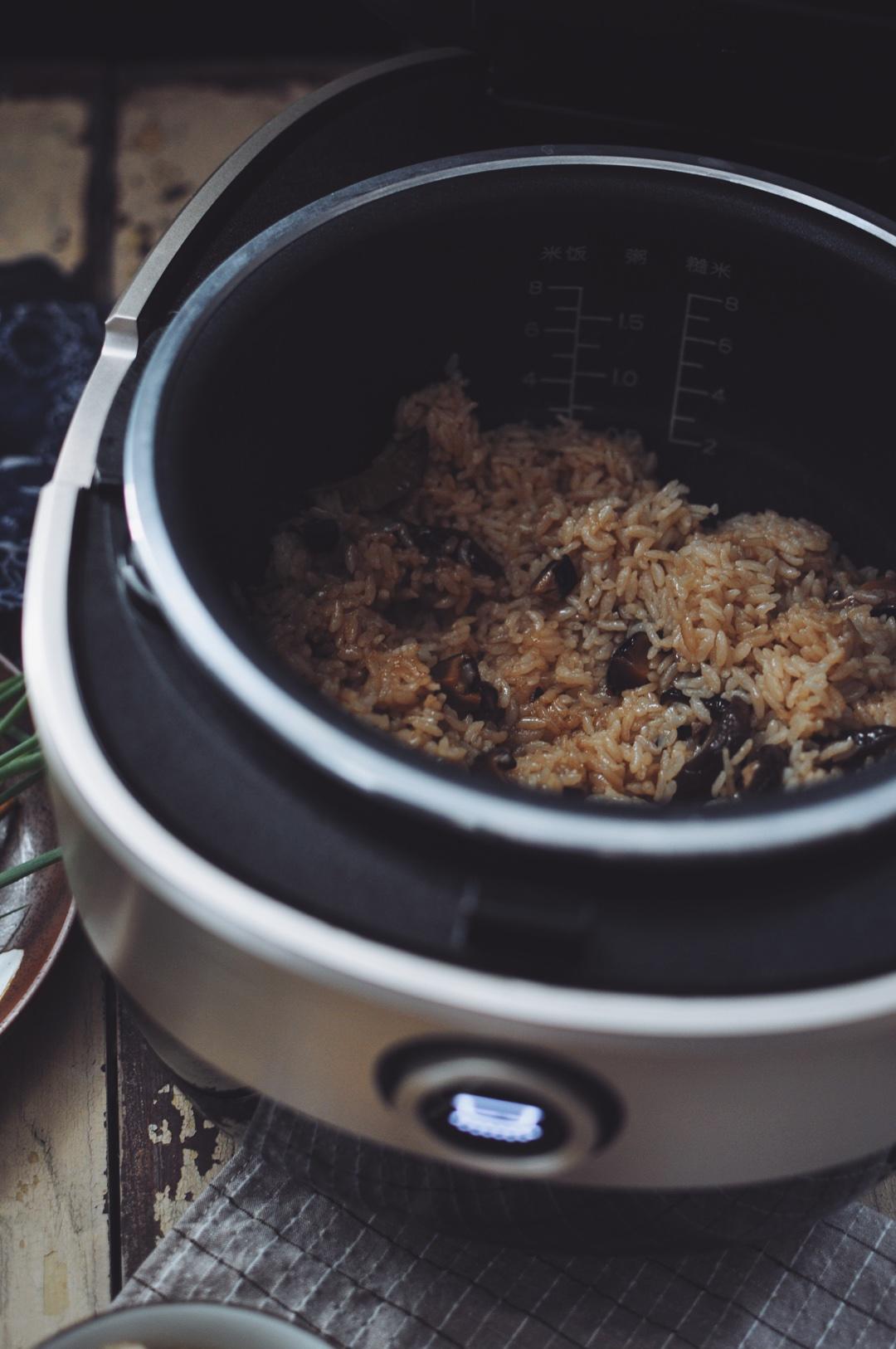 蠔油香菇燜飯【九陽鐵釜電飯煲】的做法 步骤5