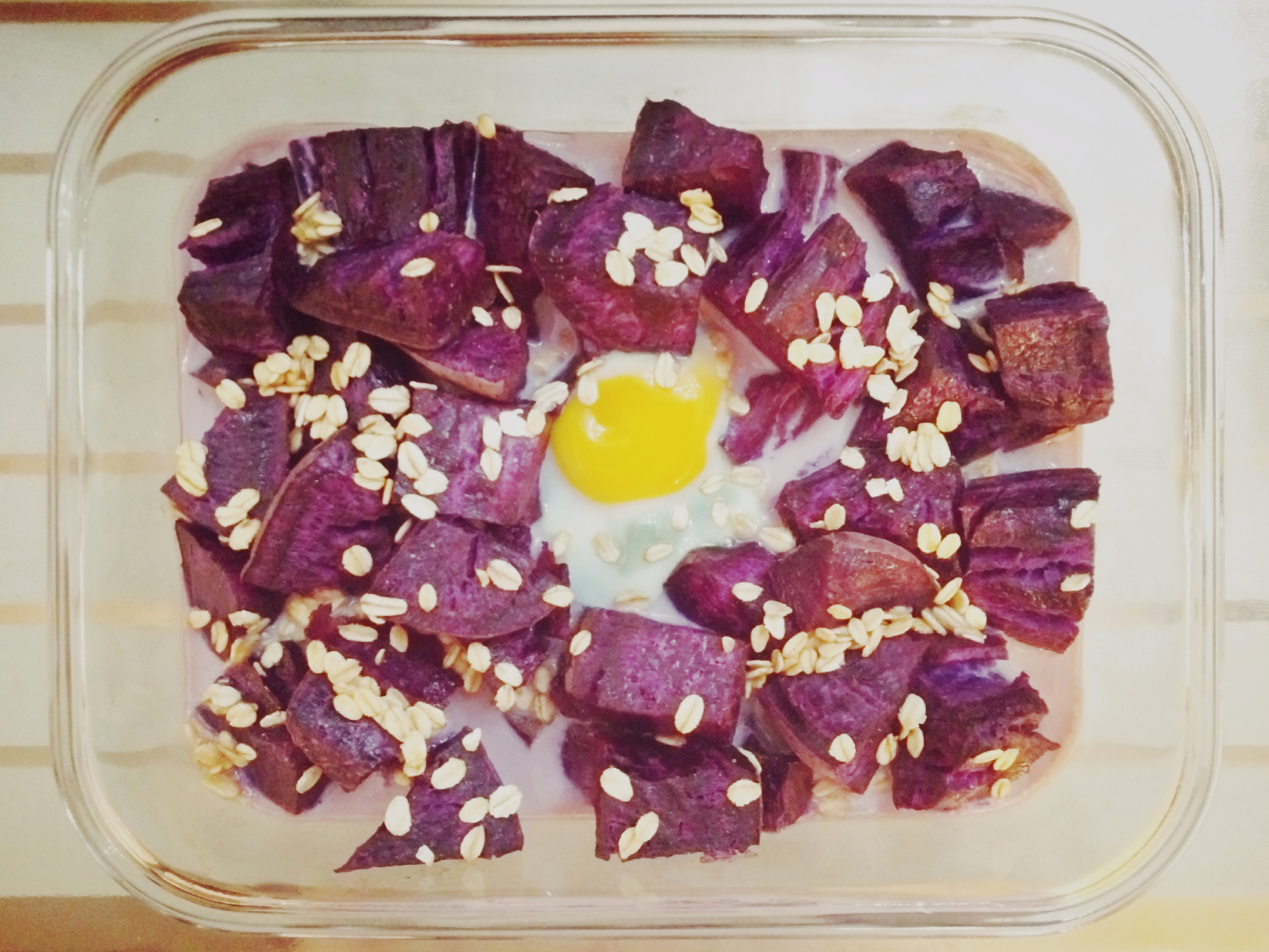 燕麥紫薯蛋派的做法 步骤6