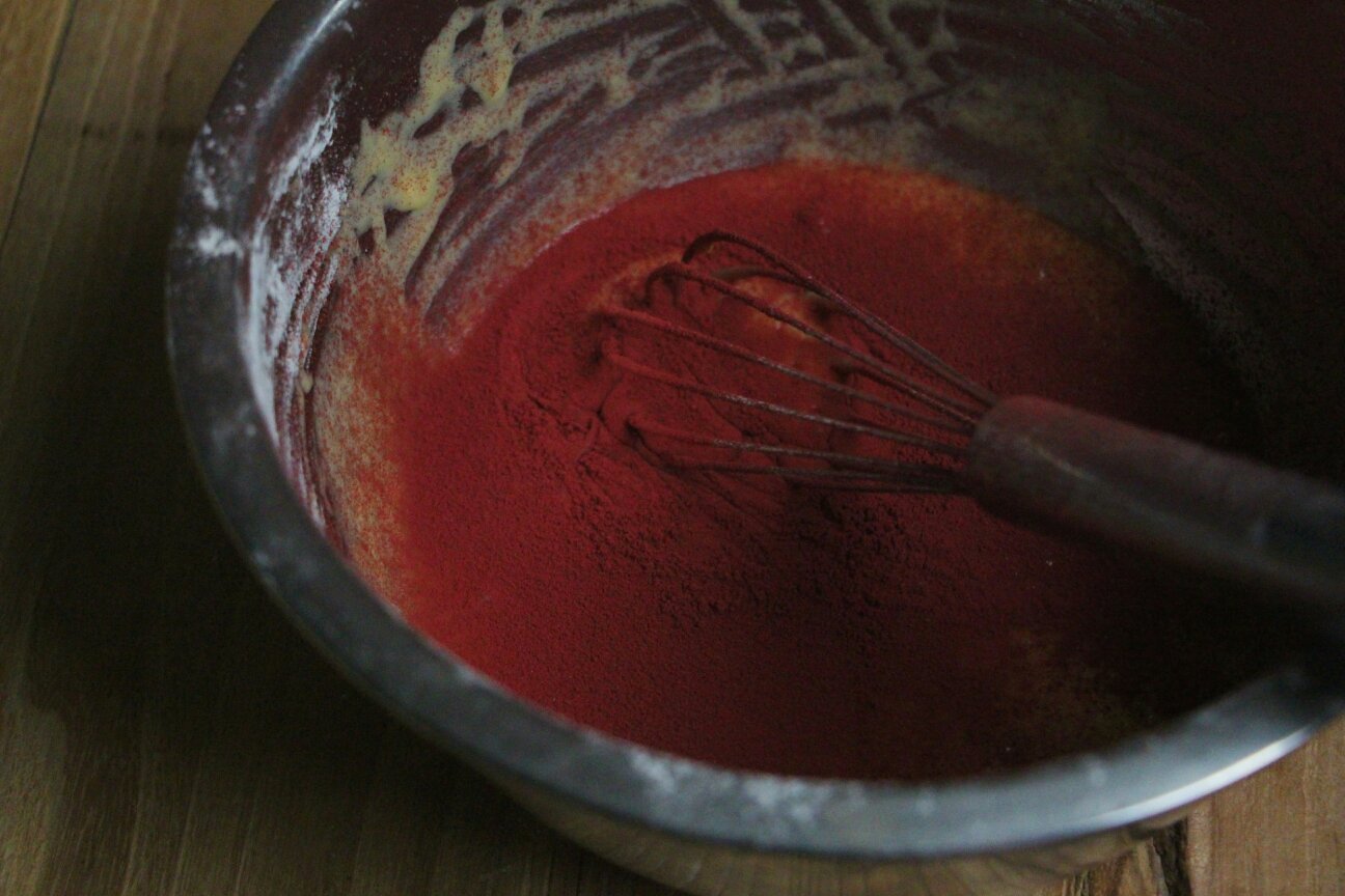 椰香紅絲絨可麗餅（低油低糖）的做法 步骤6