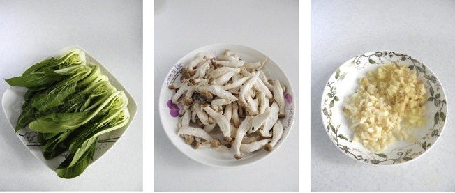 蟹味菇炒小油菜的做法 步骤1