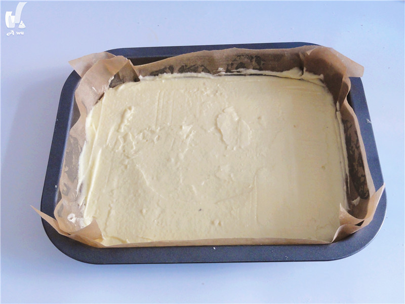 雙層口味杏仁乳酪蛋糕塊的做法 步骤7