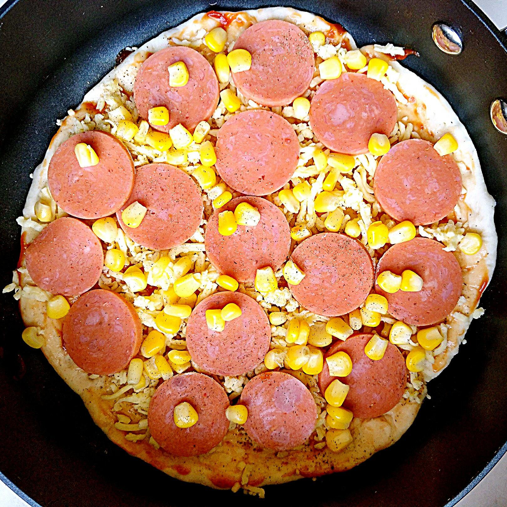 平底鍋免揉披薩的做法 步骤4