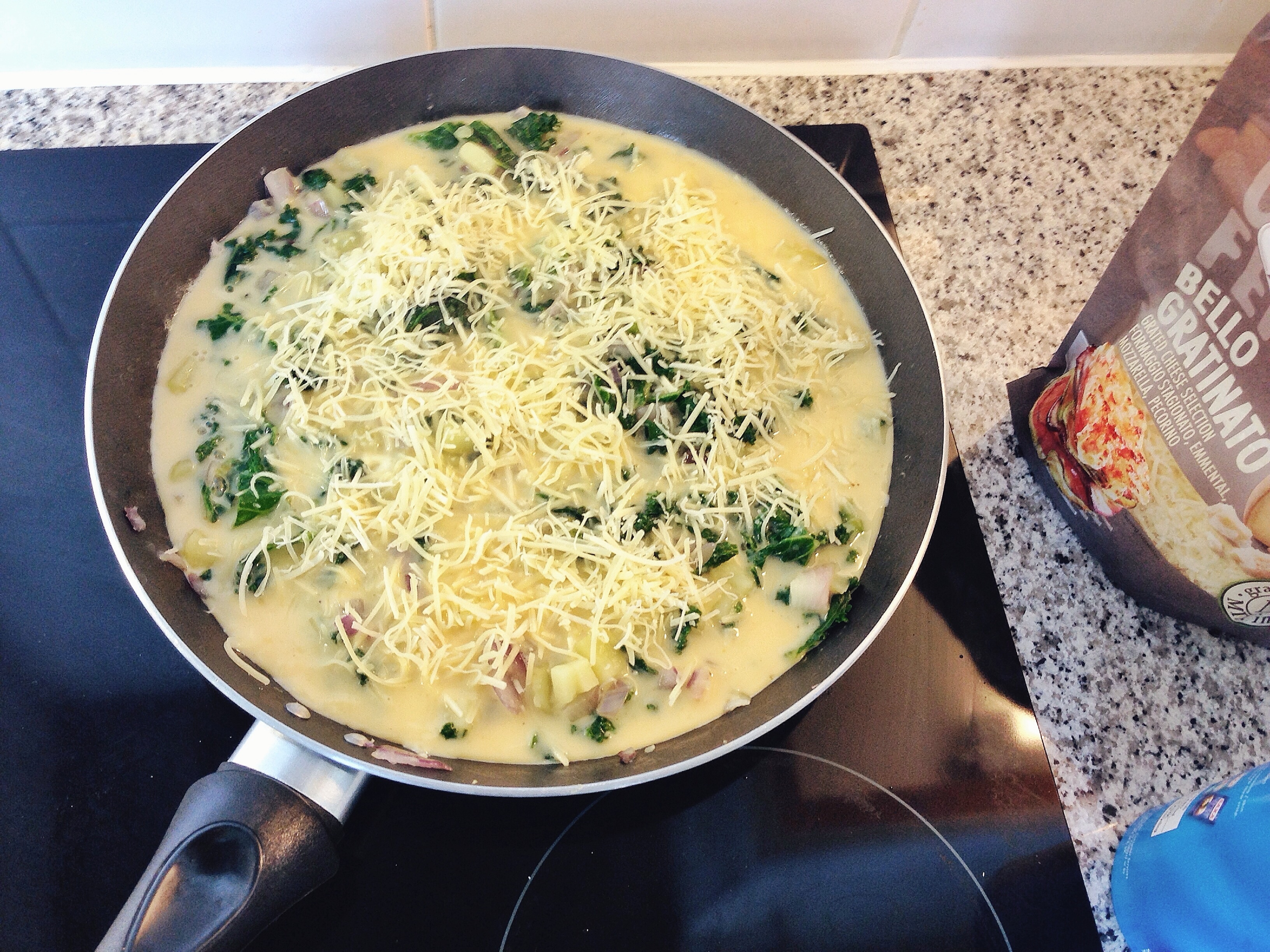 意式蛋餅 Potato & Kale Frittata的做法 步骤10