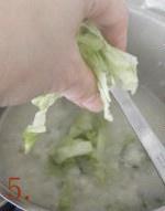 生菜魚丸粥的做法 步骤5