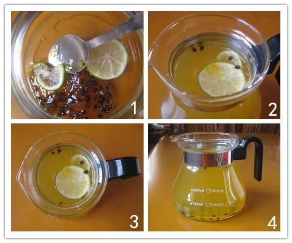 蜂蜜青檸百香特飲的做法 步骤1