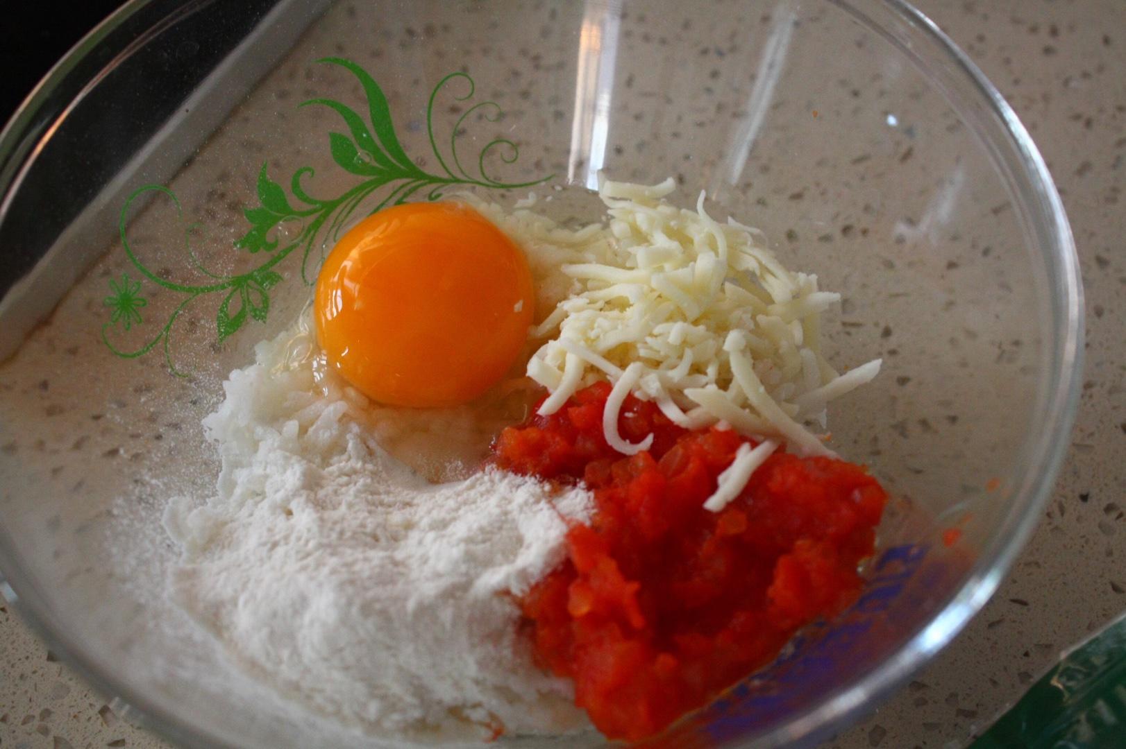 寶寶輔食：好吃有營養的番茄乳酪米餅的做法 步骤4