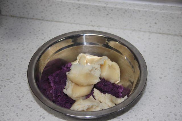 那一抹妖嬈的紫色，驚豔的紫薯冰皮月餅！的做法 步骤12
