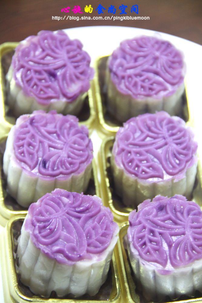 那一抹妖嬈的紫色，驚豔的紫薯冰皮月餅！的做法 步骤21