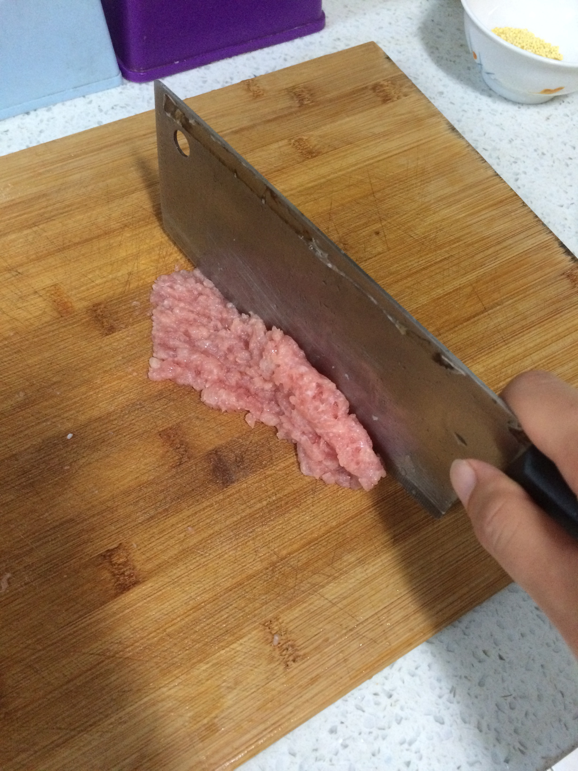 青菜瘦肉粥的做法 步骤3