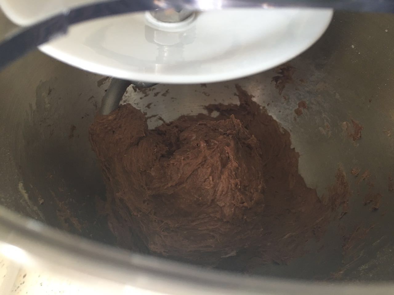 巧克力軟歐包－黑眼豆豆的做法 步骤2