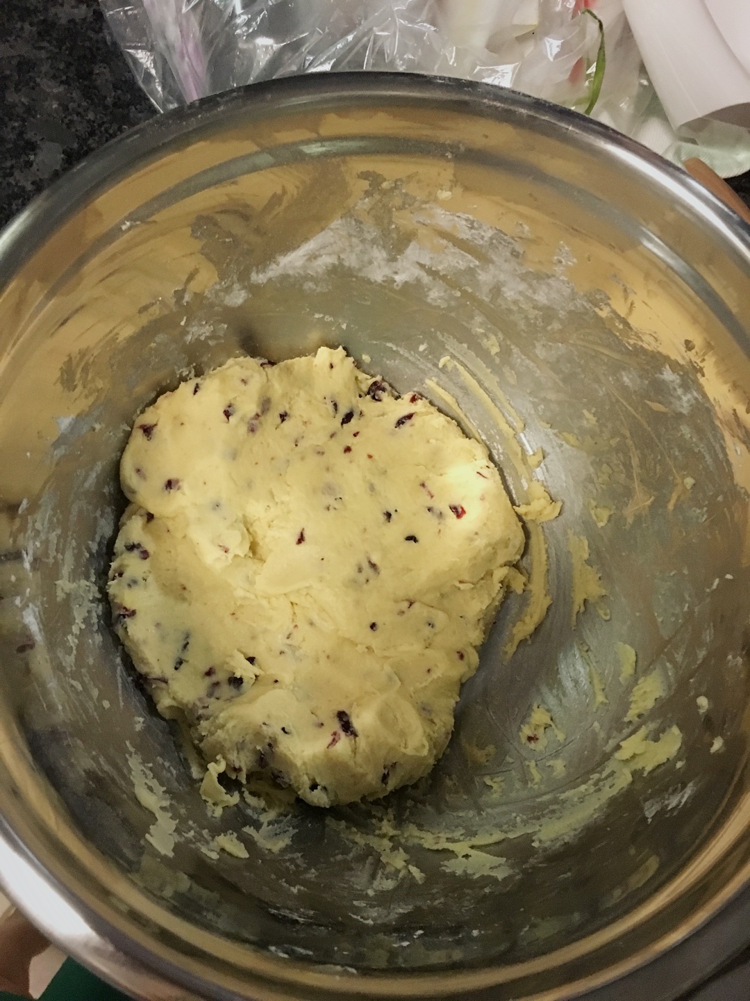 蔓越梅餅乾 Cranberry Shortbread的做法 步骤3