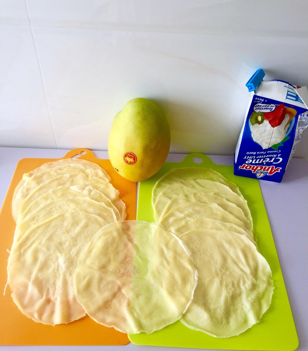 芒果千層蛋糕的做法 步骤4