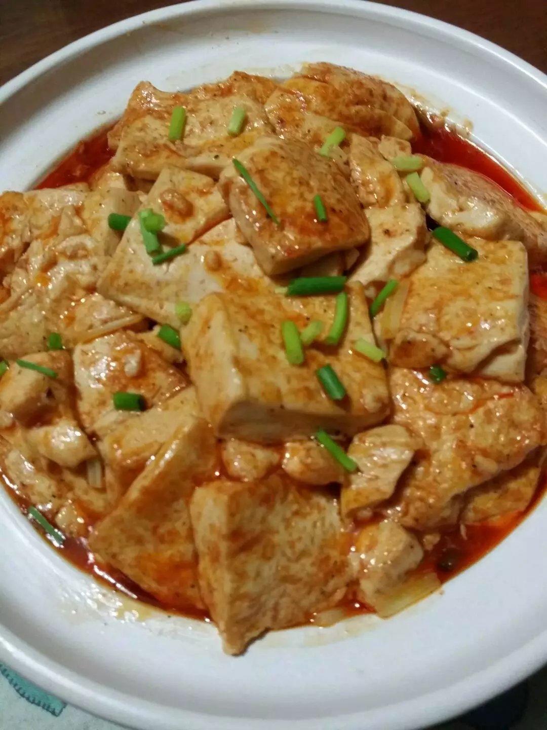 韓式辣椒醬燴日式豆腐的做法 步骤3