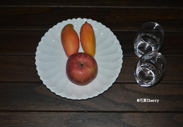 夏日水果杯 蘋果花 芒果花的做法的做法 步骤1