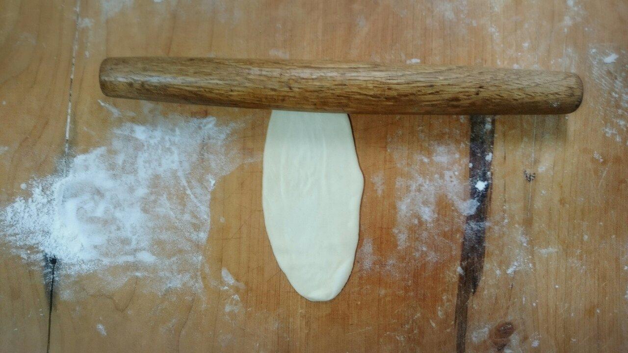 超級酥的老婆餅(傳統糯米餡和奶黃餡)的做法 步骤8
