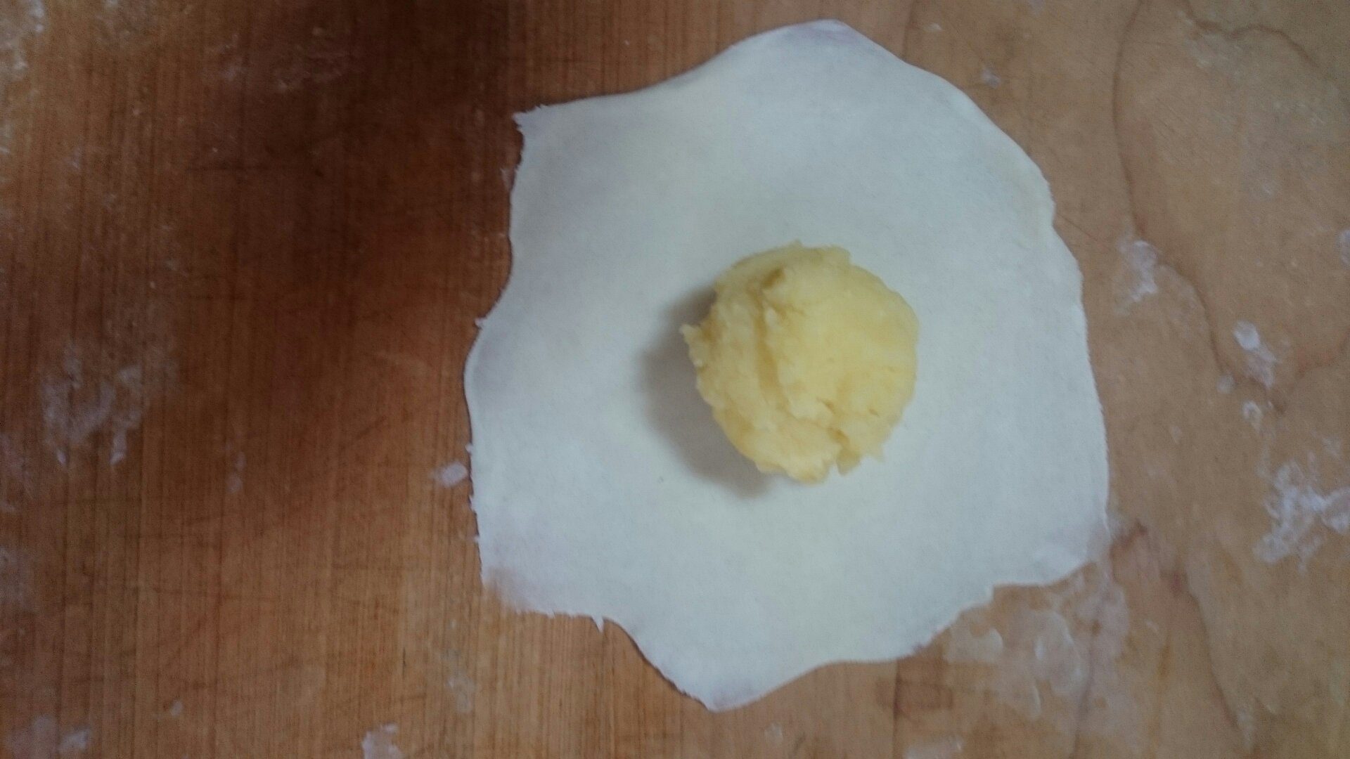 超級酥的老婆餅(傳統糯米餡和奶黃餡)的做法 步骤12