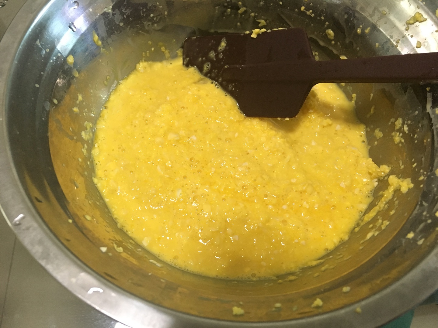 8寸香甜玉米戚風蛋糕的做法 步骤2