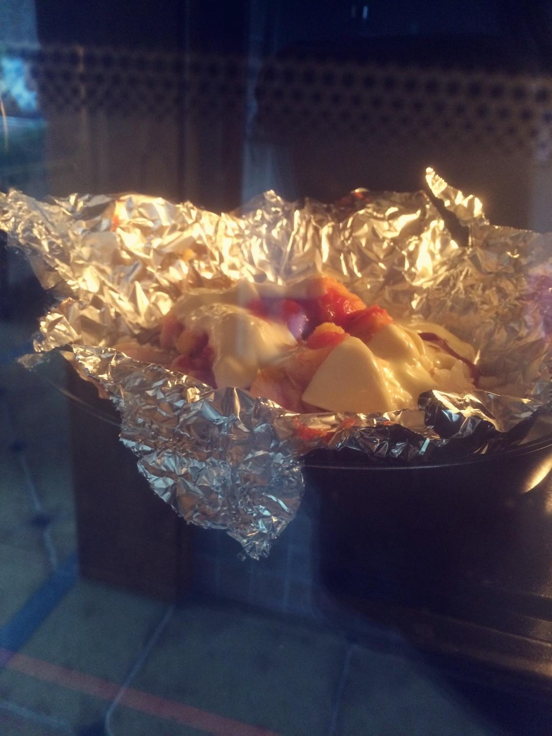 芝士焗飯➕芝士紅薯的做法 步骤8