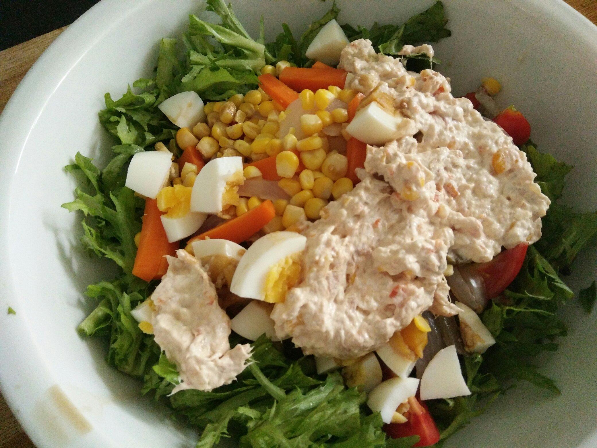 金槍魚蔬菜沙拉的做法 步骤5